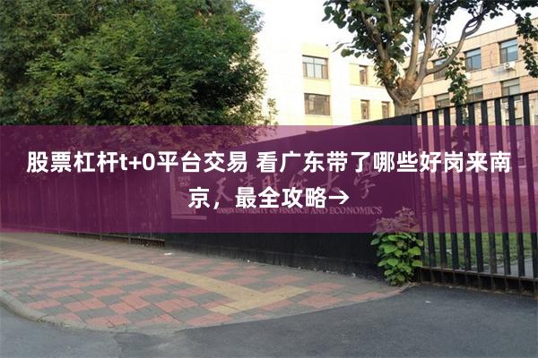 股票杠杆t+0平台交易 看广东带了哪些好岗来南京，最全攻略→