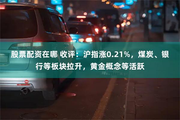 股票配资在哪 收评：沪指涨0.21%，煤炭、银行等板块拉升，黄金概念等活跃