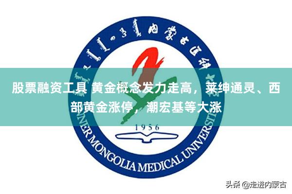 股票融资工具 黄金概念发力走高，莱绅通灵、西部黄金涨停，潮宏基等大涨