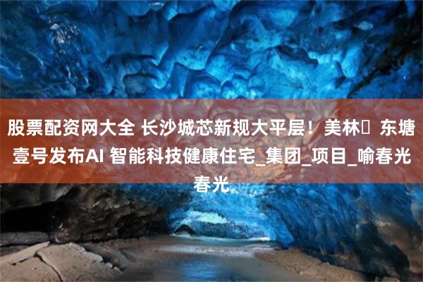 股票配资网大全 长沙城芯新规大平层！美林・东塘壹号发布AI 智能科技健康住宅_集团_项目_喻春光