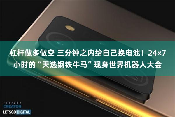杠杆做多做空 三分钟之内给自己换电池！24×7小时的“天选钢铁牛马”现身世界机器人大会